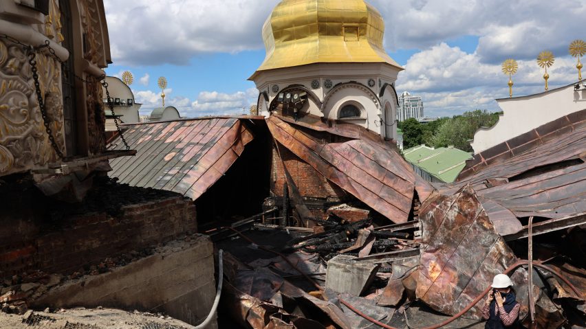 Dormition Cathedral damage