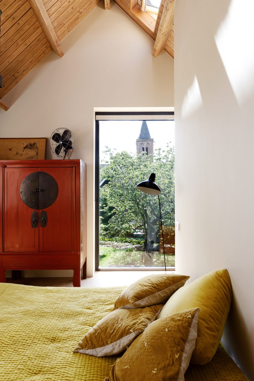 Bedroom interior at Dutch renovation 