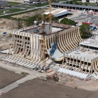 "Tent-like" Eve Music Hall by BIG under construction in Croatia