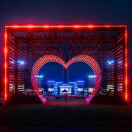 Populous creates heart-shaped gateway for World Cup fan area in Kansas City