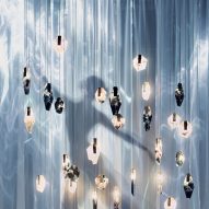 Bomma creates "crystal cloud" installation from discarded glass shards in Copenhagen theatre