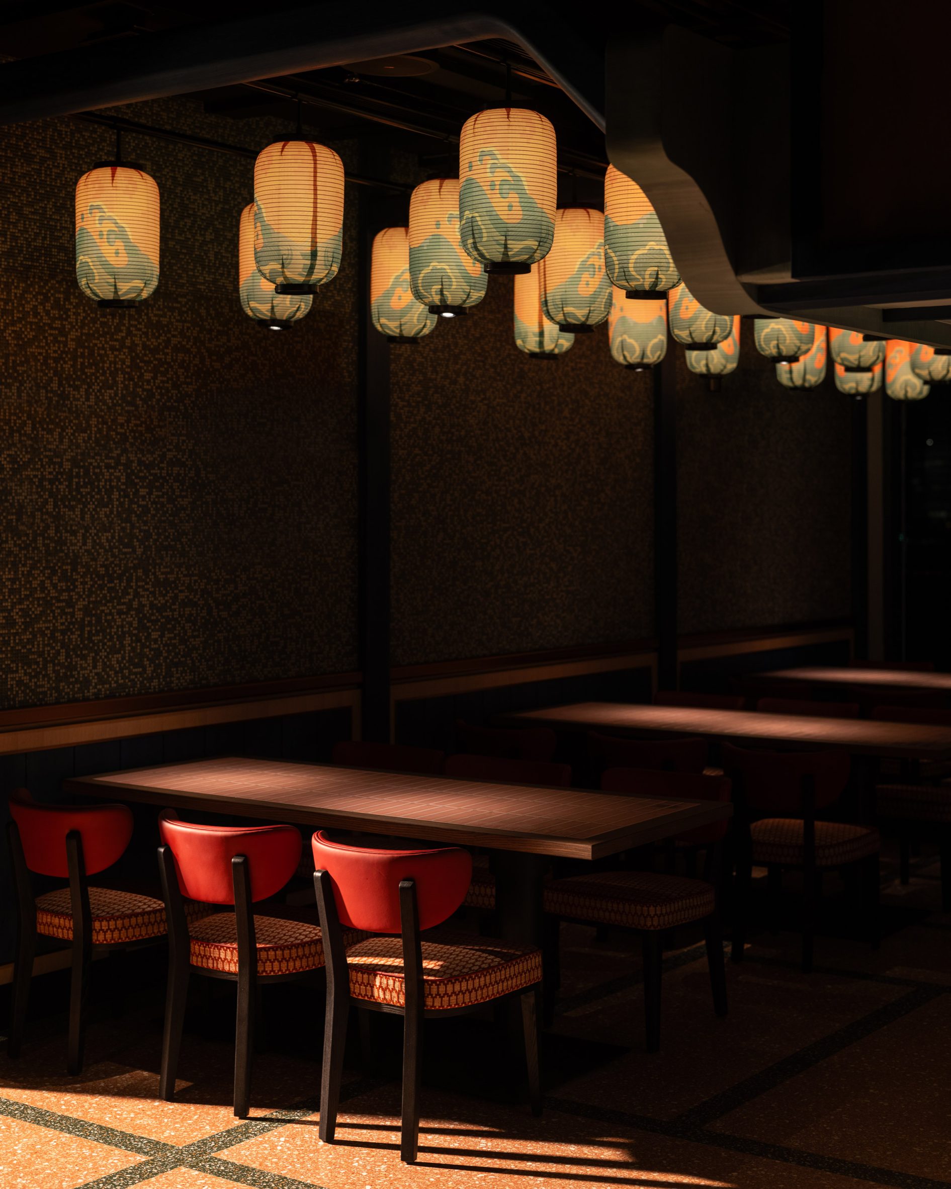 Genso restaurant at Hong Kong's Sha Tin Racecourse, designed by Joyce Wang Studio