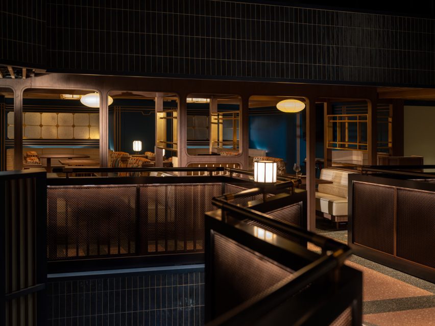 Genso restaurant at Hong Kong's Sha Tin Racecourse, designed by Joyce Wang Studio