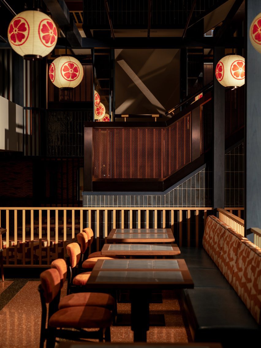 Genso restaurant at Hong Kong's Sha Tin Racecourse, designed by Joyce Wang Studio