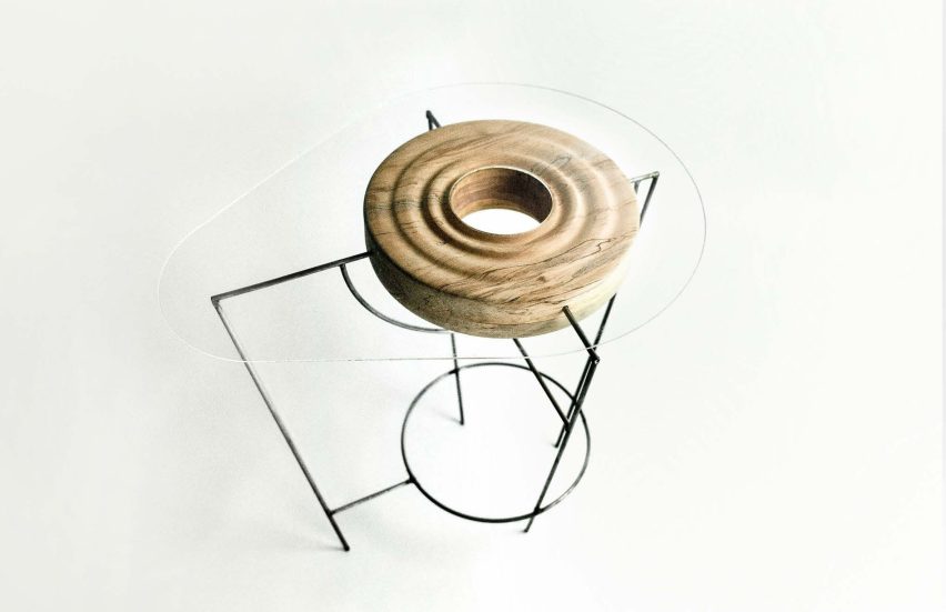 visualisation of a side table with a hole in the centre