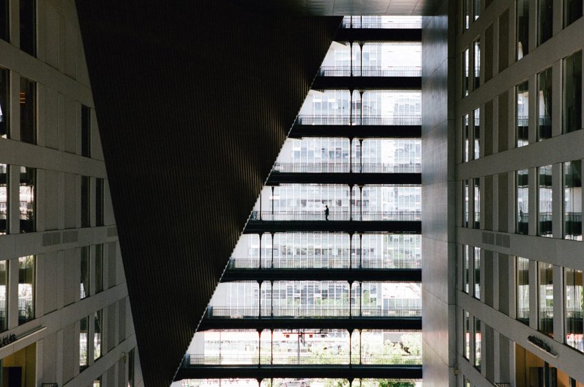 Large atrium by OMA