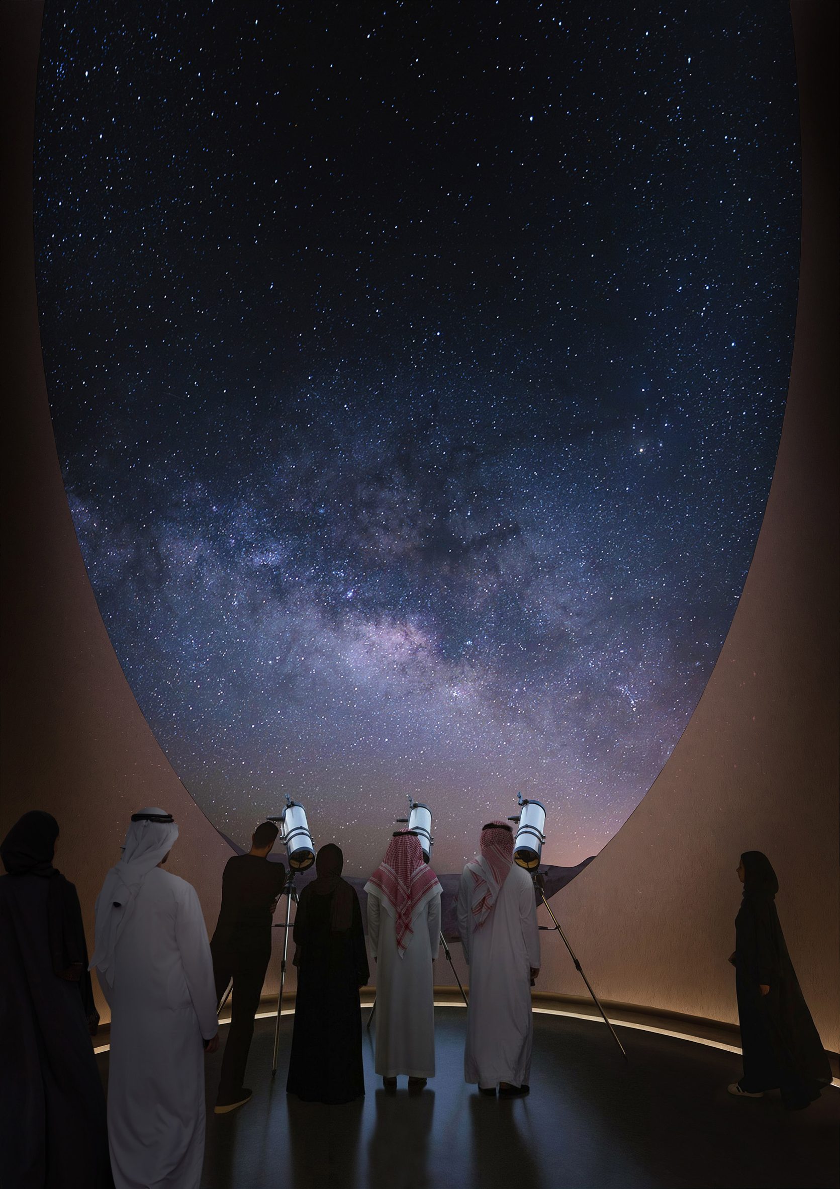 Observando as estrelas na Arábia Saudita