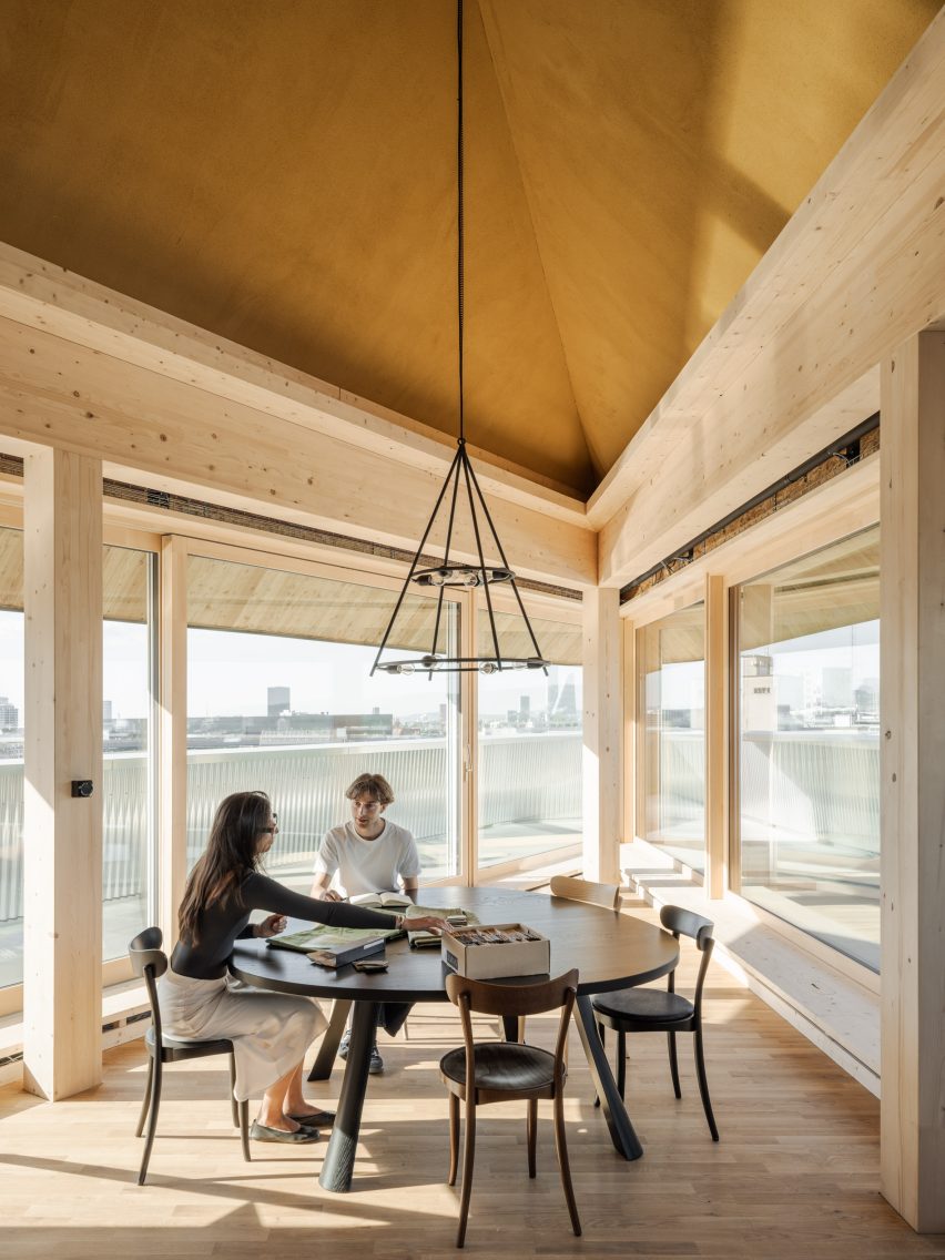 Wooden office space