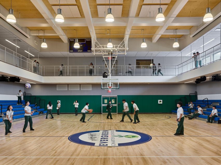 Martin Hopp timber school in Hempstead, New York