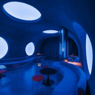 "Progressive spirit" of Space Age interiors informs Barcelona cocktail bar
