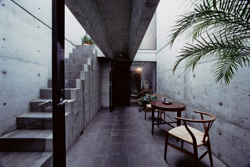 Azuma House by Tadao Ando (1976), captured by Mitsumasa Fujitsuka in 1978