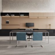 Konzert office furniture system by Paolo Dell'Elce for Knoll