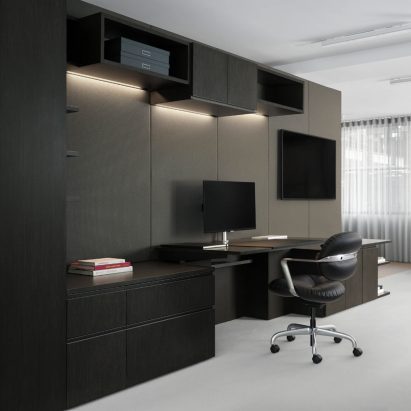 Konzert office furniture system by Paolo Dell'Elce for Knoll