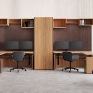 Konzert office furniture system by Paolo Dell'Elce for Knoll