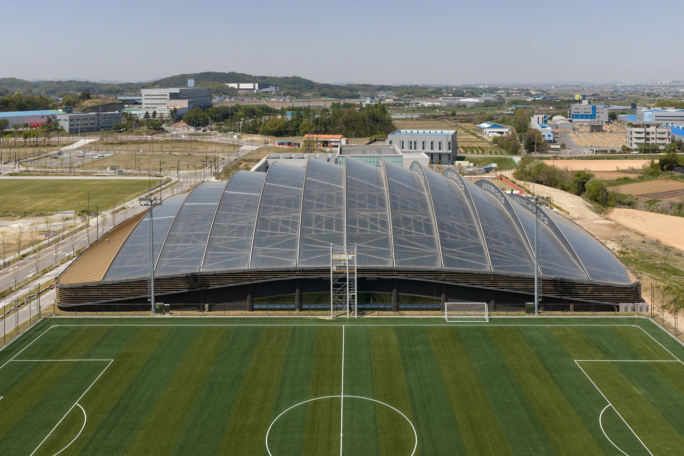 Área de entrenamiento del campus deportivo UNStudio