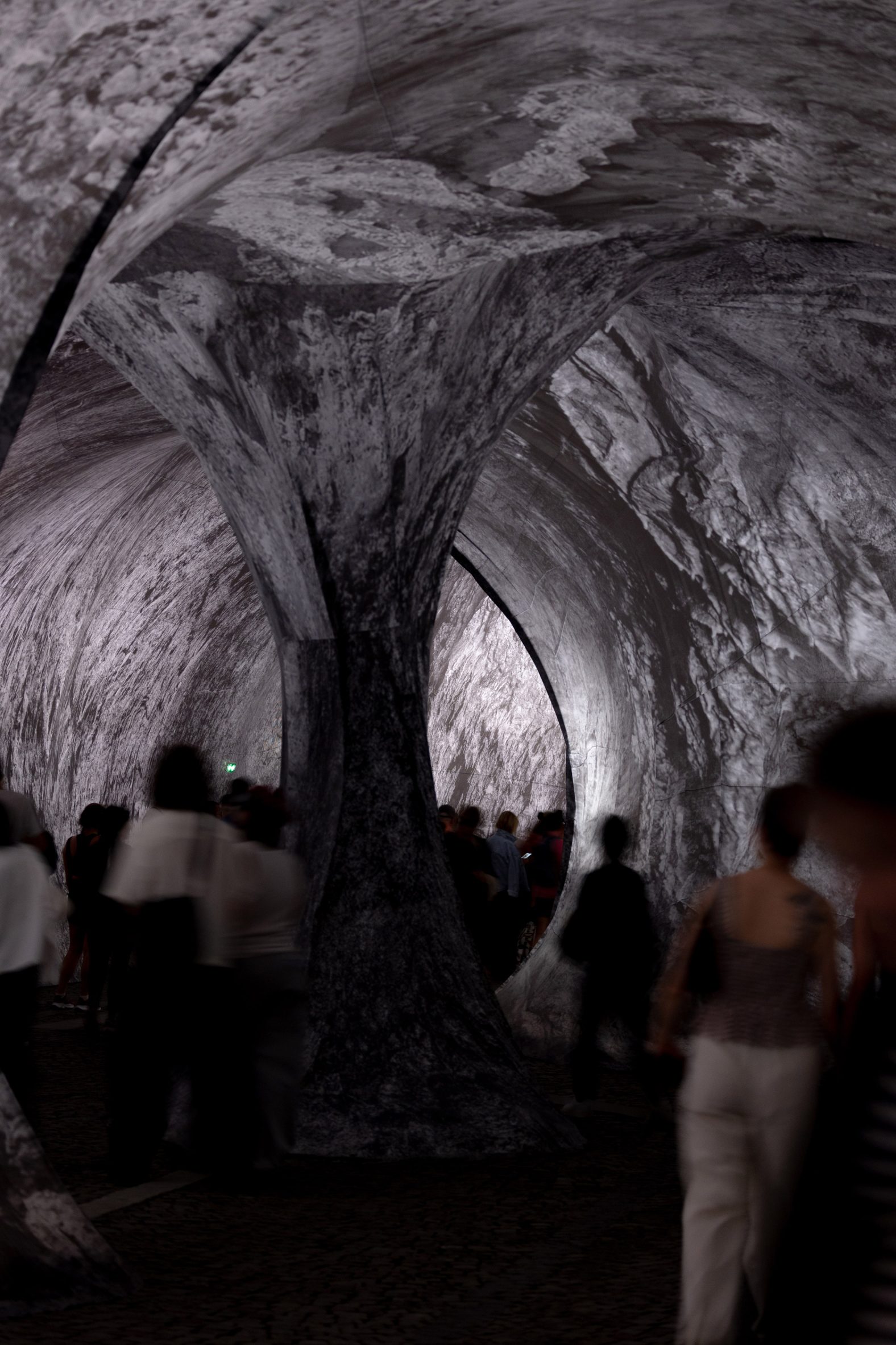 Interior of La Caverne du Pont Neuf by JR