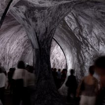 Images reveal tunnelled interior of JR's installation at Paris bridge