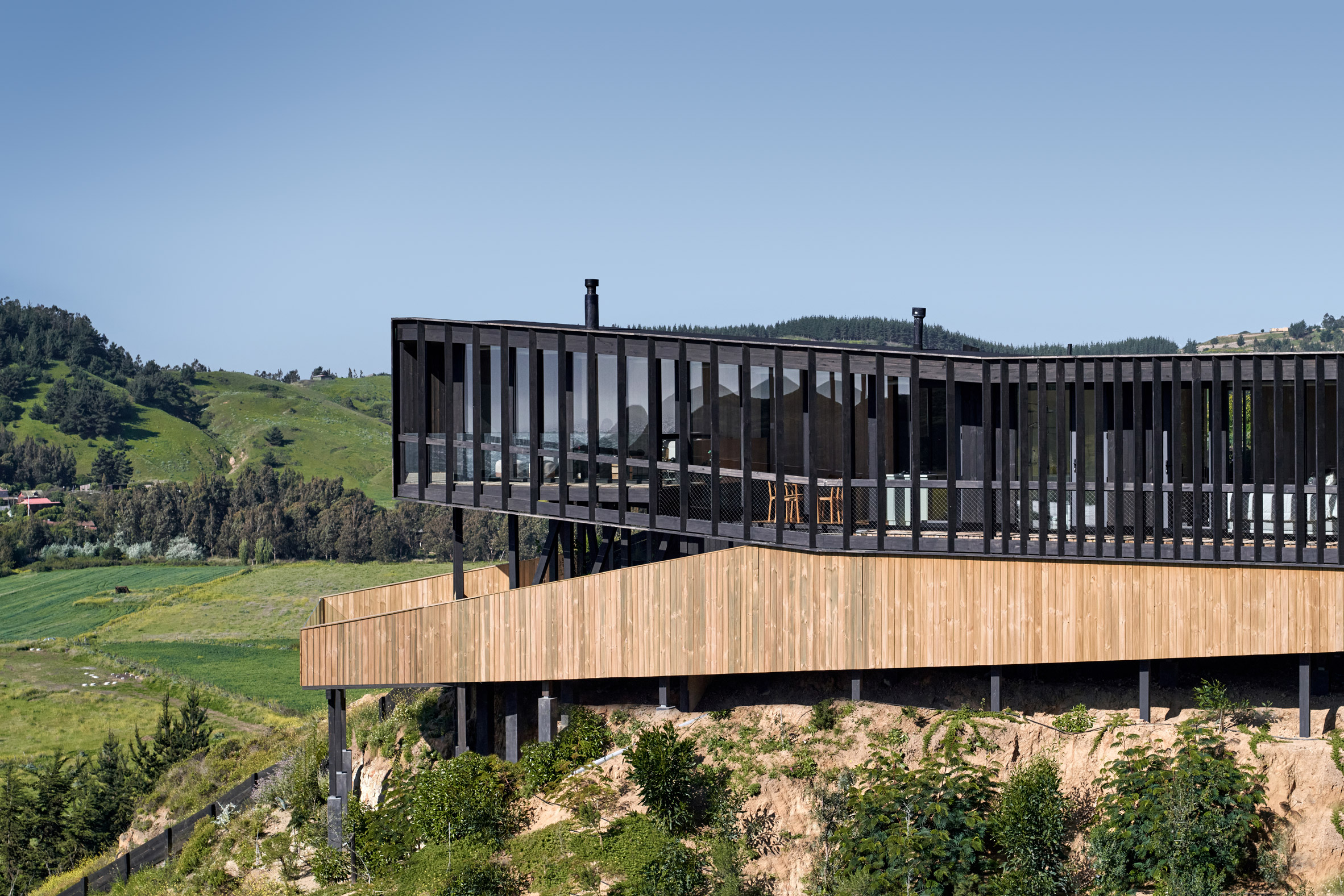Wooden house in Chile