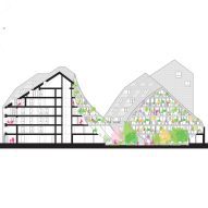 Section of La Vallée Verte housing by MVRDV
