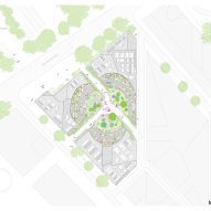 Site plan of La Vallée Verte housing by MVRDV