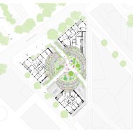 Third floor plan of La Vallée Verte housing by MVRDV