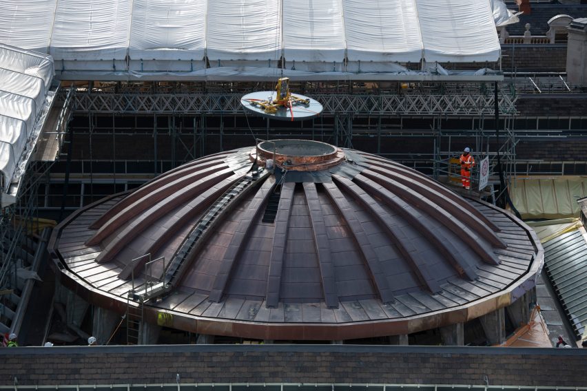 Smithfield Market dome being restored