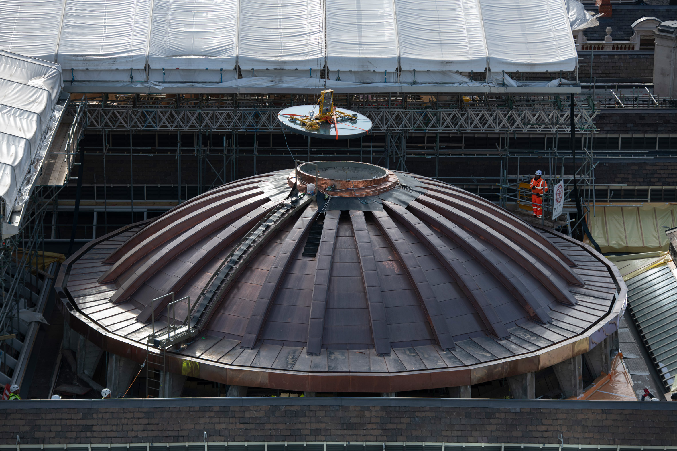 Smithfield Market dome being restored