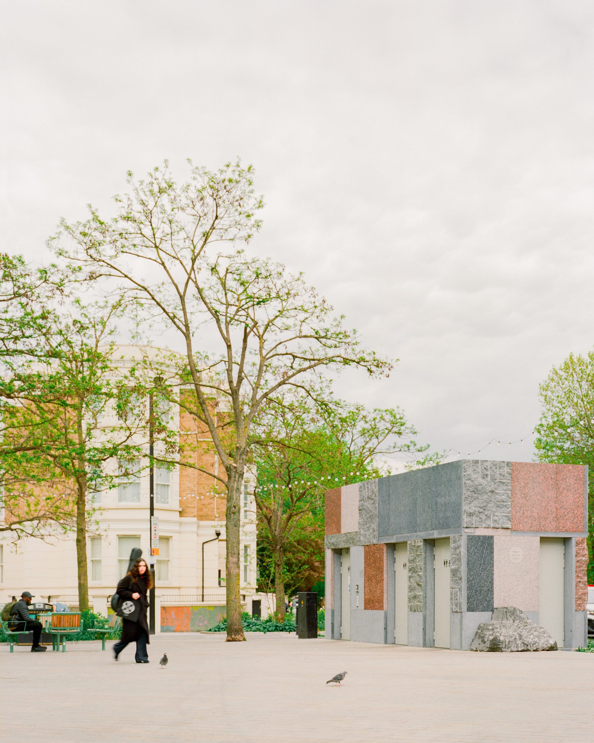 Studio Weave creates stone toilet block in London to "express democracy", comments update
