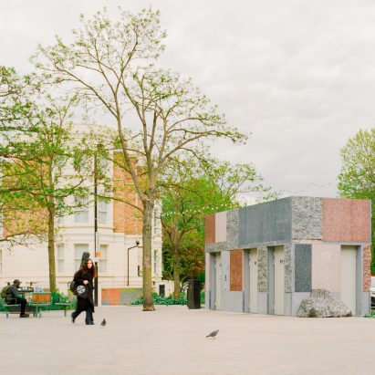 Studio Weave creates stone toilet block in London to 