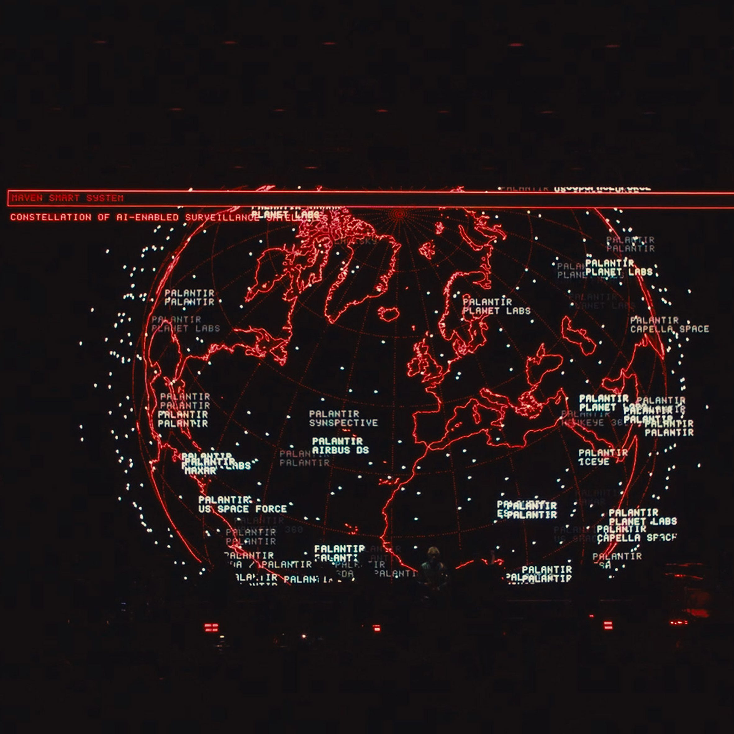 Gráficos de Massive Attack para Primavera de United Visual Artists
