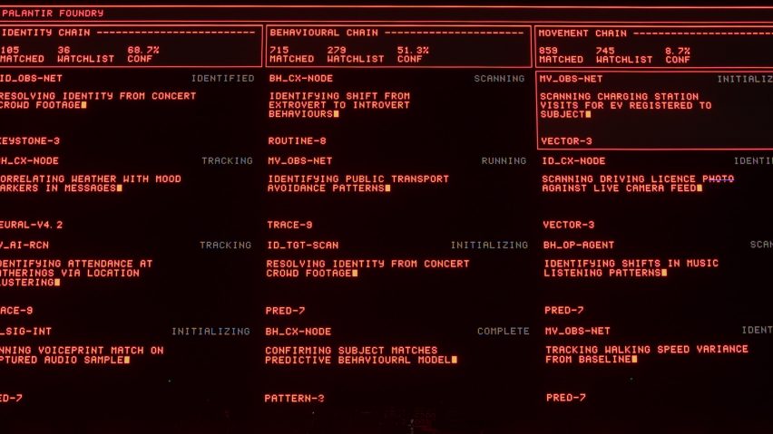Massive Attack graphics by United Visual Artists for Primavera