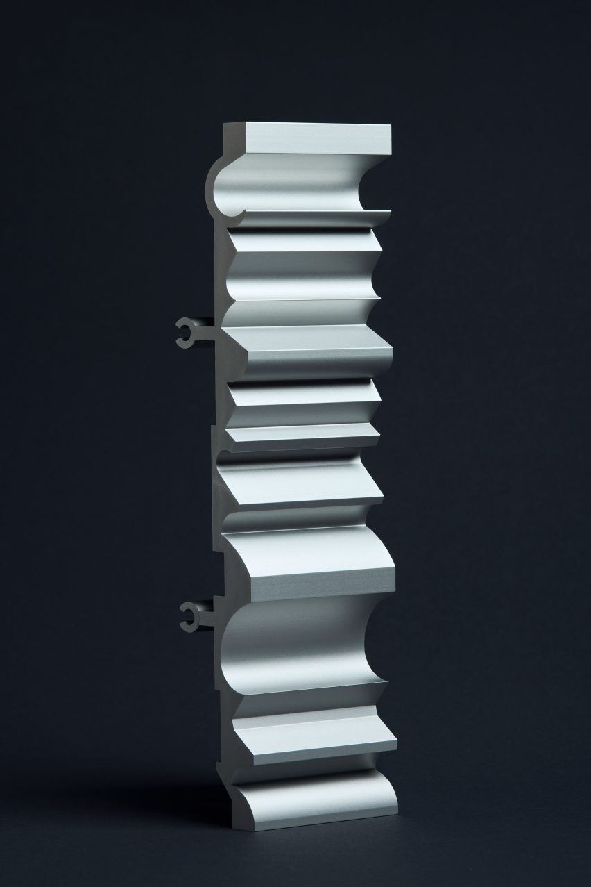 Extruded aluminium brick