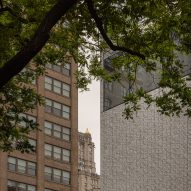 Meganom clads Manhattan skyscraper with thousands of custom aluminium "bricks"