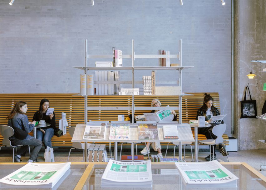 Architecture bookshop in Copenhagen by Nikolaj Mentze