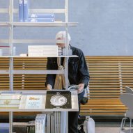 Architecture bookshop in Cobe's Copenhagen studio by Nikolaj Mentze