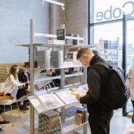 Architecture bookshop in Cobe's Copenhagen studio by Nikolaj Mentze