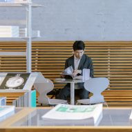 Architecture bookshop in Cobe's Copenhagen studio by Nikolaj Mentze