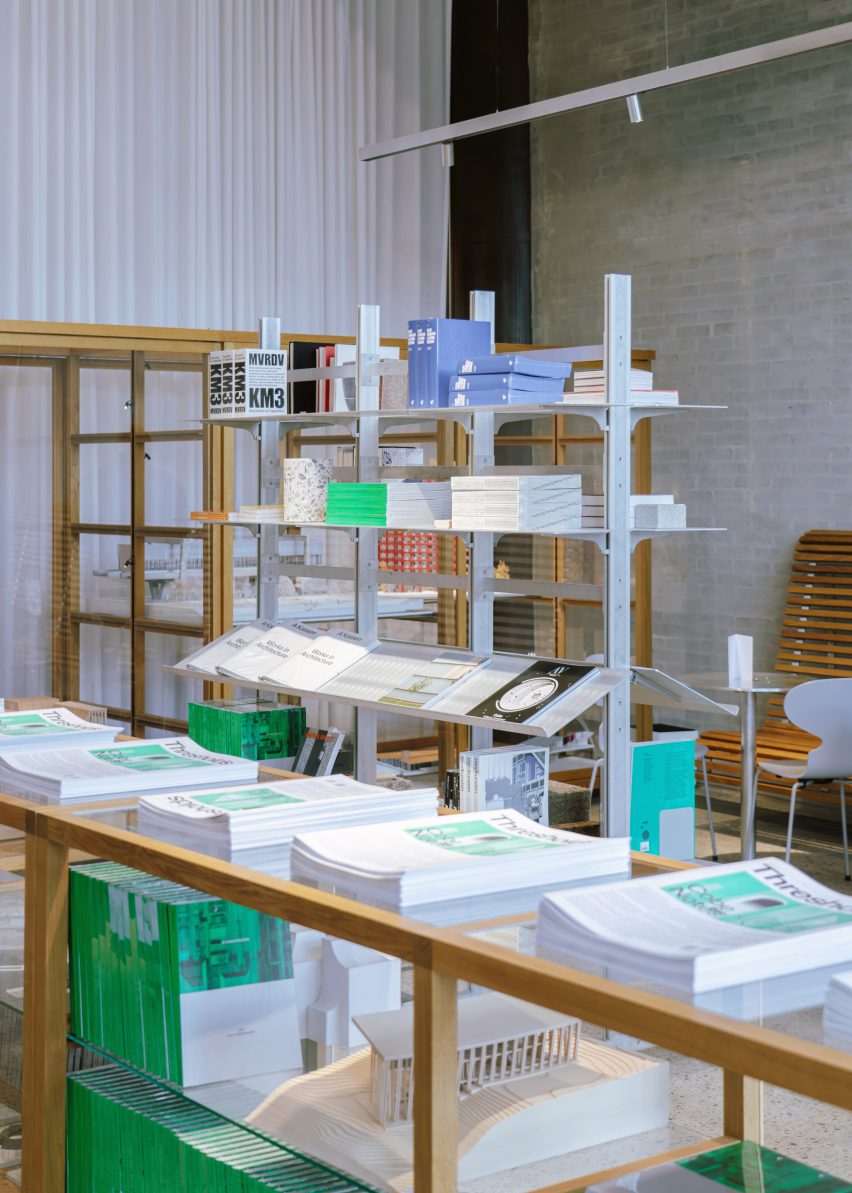 Architecture bookshop in Cobe's Copenhagen studio by Nikolaj Mentze
