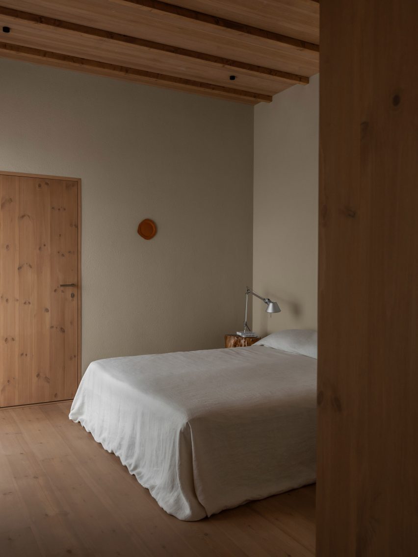 Bedroom interior at Villa Österlen by Note Design Studio
