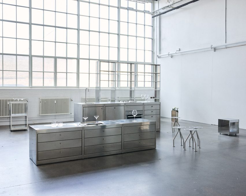 Stainless-steel furniture by NM3