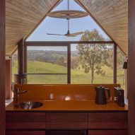 Interior view and kitchenette of PC3 by Casey Brown Architecture