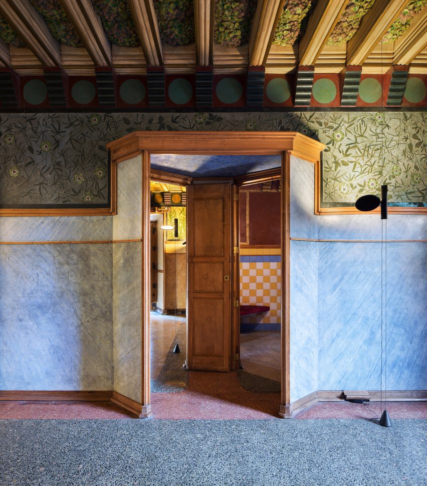 Interior of Casa Vicens by Antoni Gaud&iacute;