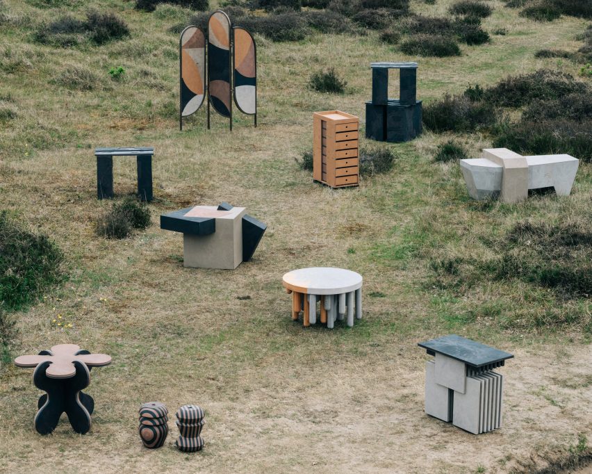 Different furniture made from Matek material