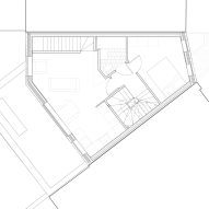 First floor plan of Radnor Road infill house by Wright Office