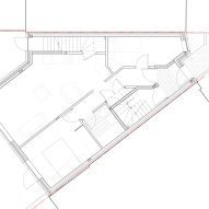 Ground floor plan of Radnor Road infill house by Wright Office