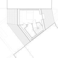 Second floor plan of Radnor Road infill house by Wright Office