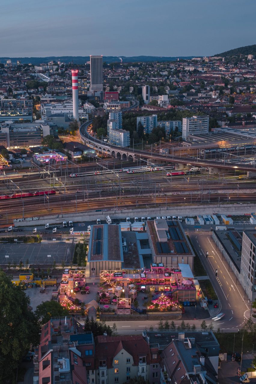 Zurich aerial view
