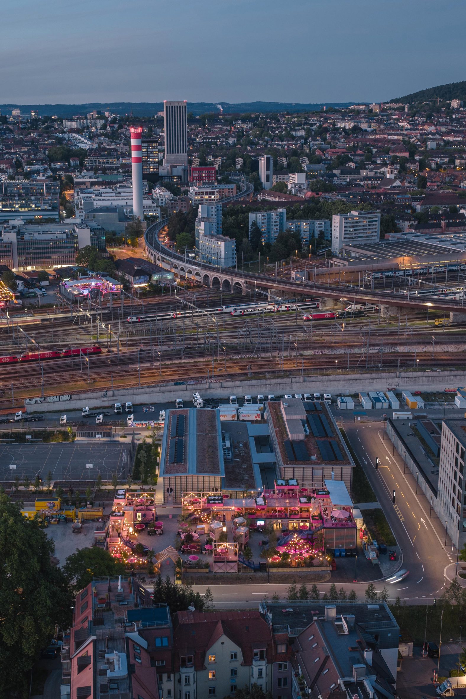 Zurich aerial view