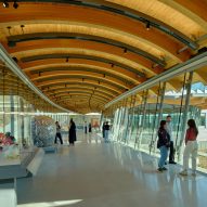 The new structures were made using timber structures