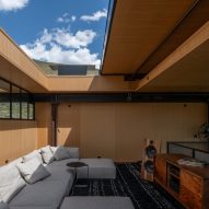 House with retractable roof
